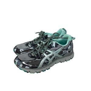 Asics Womens Gel Scram 3 T6K7N Gray Teal Running Shoes Sneakers Size 9